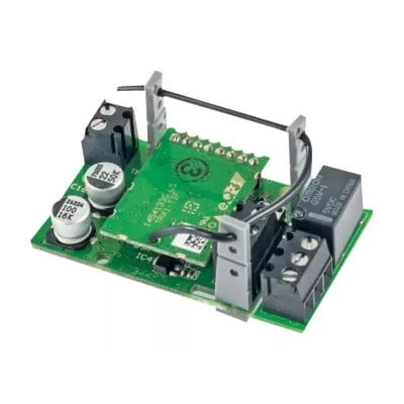 DIN bėgelio modulis Homematic IP HmIP-PCBS — kompaktiškas montavimas 28×21×48 mm, vienas vienetas