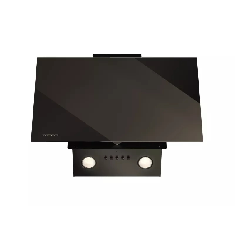 Sieninis kamininis gartraukis MAAN Vertical Glass 60 Juoda, stiklas/plienas, 595 mm, 135–320 m³/h, elektroninis valdymas