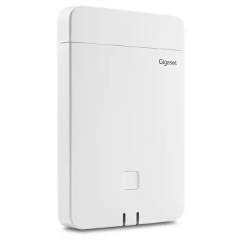 DECT bazinė stotis Gigaset N770 IP Pro — 120 kanalų, HTTPS/SIPS/SRTP/SSL/TLS, patalpoje 50 m, lauke 300 m, balta