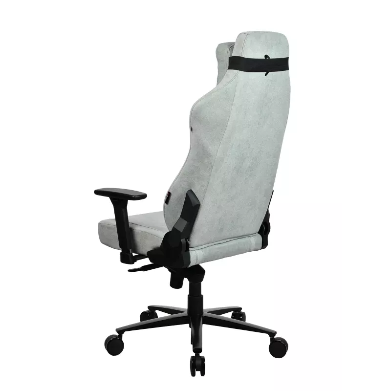 Žaidimų kėdė Arozzi Vernazza SoftFabric Pearl Green — ergonomiška žaidimų kėdė, minkštas audinys