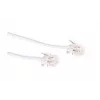 Telefono kabelis Microconnect MPK182W RJ11 RJ11 2 m baltas