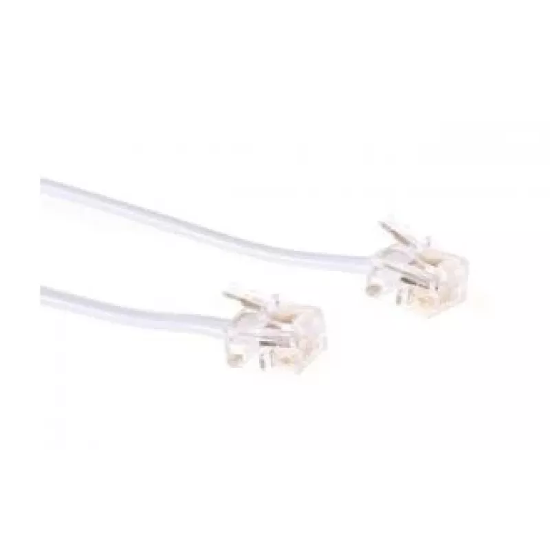 Telefono kabelis Microconnect MPK182W RJ11 RJ11 2 m baltas
