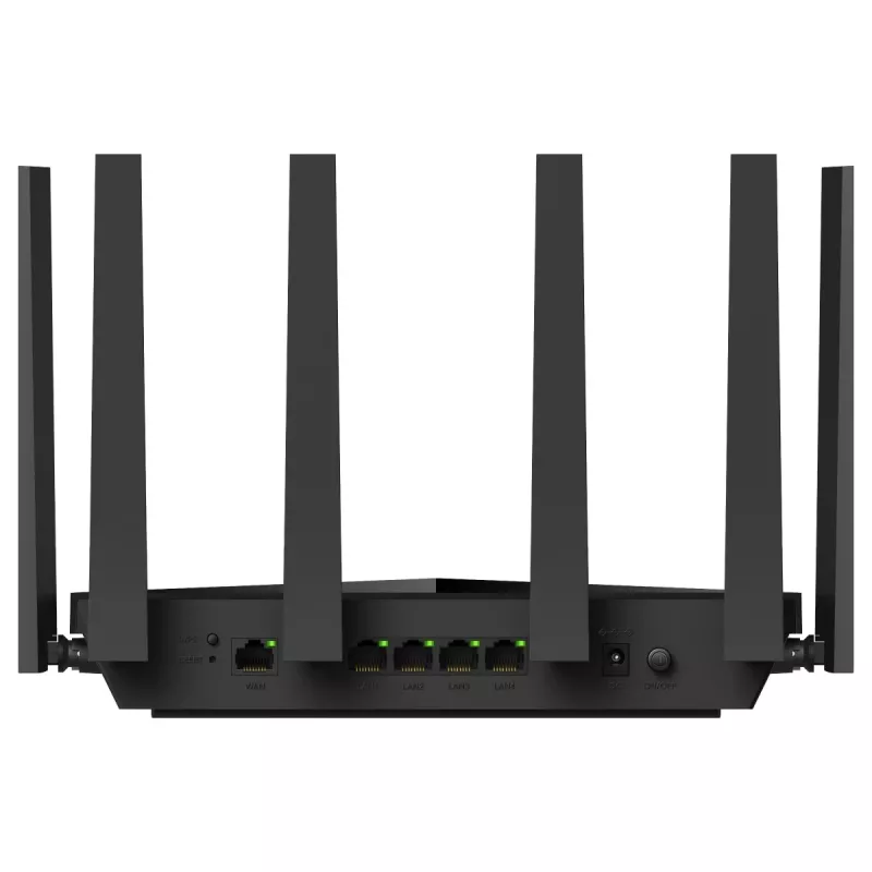 Belaidis maršrutizatorius Cudy BE6500 Gigabitinis Dviejų Juostų Wi‑Fi 7 (802.11be), 2.4/5 GHz, 4x Gigabit LAN, ARM keturių branduolių 2 GHz