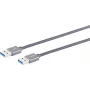 USB laidas S/CONN 13-37150 USB 3.2 Gen 2 1,5 m Pilkas