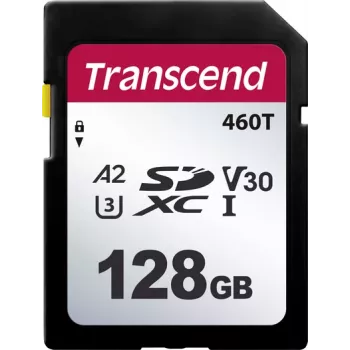 Transcend TS128GSDC460T-VS1 SD kortelė mažmeninėje pakuotėje 128 GB (TS128GSDC460T-VS1)
