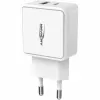 ANSMANN HC218PD - maitinimo blokas - 18 vatų - 3000 mA - PD, QC 3.0 - 2 išvesties prievadai (USB, USB-C) - balta (1001-0111)