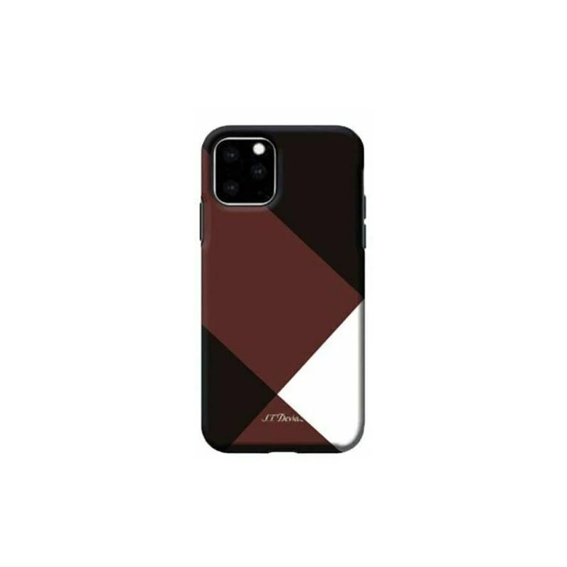 Apsauginis telefono dėklas Devia skirtas „iPhone 11 Pro Max“ — raudonas paprasto stiliaus tinklelis