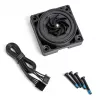 Pump BitsPower K1M — kompaktiškas juodas vandens aušinimo siurblys, 8–16V, 0,7A, 8,4W, 62×62×28,1 mm