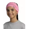 Daugiafunkcė vaikiška bandana Buff Merino Lightweight – vientisos rožinės spalvos, besiūlė merino vilnos galvos apdanga vaikams