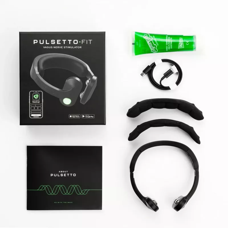 Vagus nervų stimuliatorius HERDEGEN Pulsetto FIT masažo prietaisas, modelis Pulsetto FIT