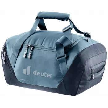 Kelioninis krepšys DEUTER Duffel 35 atlantic-ink — 35 l talpa, vandeniui atsparus dugnas, nešimo rankenos
