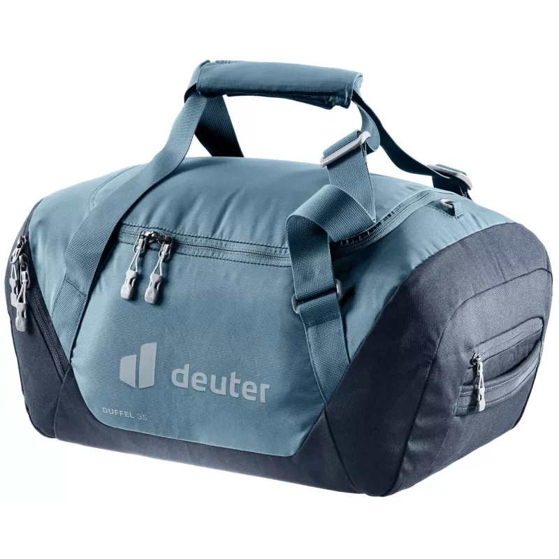 Kelioninis krepšys DEUTER Duffel 35 atlantic-ink — 35 l talpa, vandeniui atsparus dugnas, nešimo rankenos