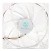 SilverStone SST-FN121-P-GL 120 mm LED korpuso ventiliatorius – baltas