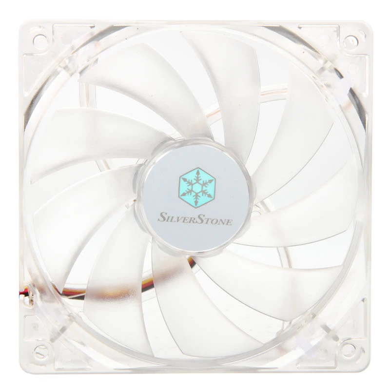 SilverStone SST-FN121-P-GL 120 mm LED korpuso ventiliatorius – baltas