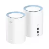 Tinklinio tinklo sistema Cudy M1200 2 vnt. rinkinys — Dviejų juostų Wi‑Fi 5 (300/867 Mbps), 2 įrenginiai, 1x LAN prievadas, palaiko 100 įrenginių