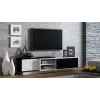 Cama TV spintelė SIGMA1 180 baltas/juodas blizgus