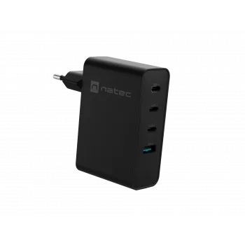 NATEC NUC-2234 mobiliojo įrenginio įkroviklis Nešiojamasis kompiuteris, Išmanusis telefonas Juodas Kintamoji srovė Greitas įkrovimas Vidinis