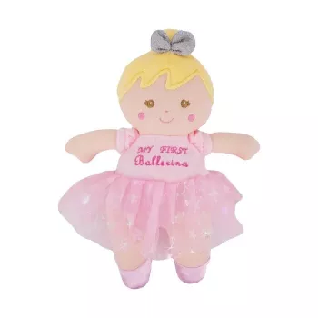 Kūdikių barškutis TULILO Rattle Doll Lily, minkštas lėlės formos rankų barškutis kūdikiams