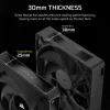 Corsair iCUE LINK RX120 MAX 120 mm korpuso ventiliatorius – juodas