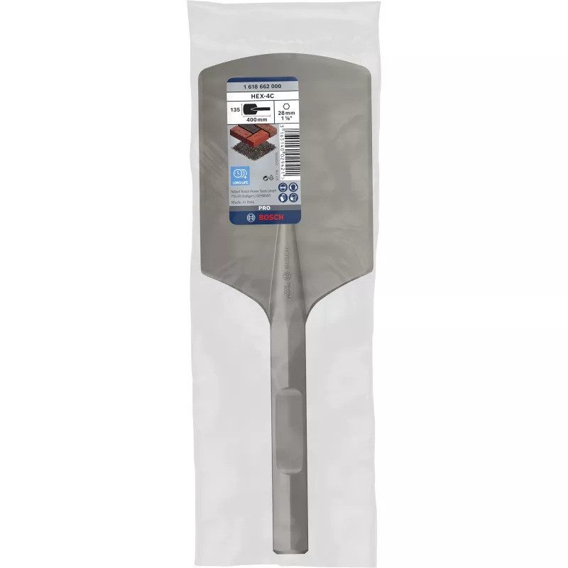 Bosch 1 618 662 000 šešiabriaunis kotas plokščiasis kaltas, 135 x 400 mm