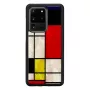 Apsauginis telefono dėklas iKins Samsung Galaxy S20 Ultra — Mondrian Juoda
