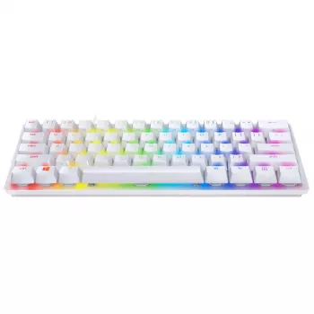 Razer Huntsman Mini klaviatūra, žaidimams, USB, QWERTY, anglų k., balta