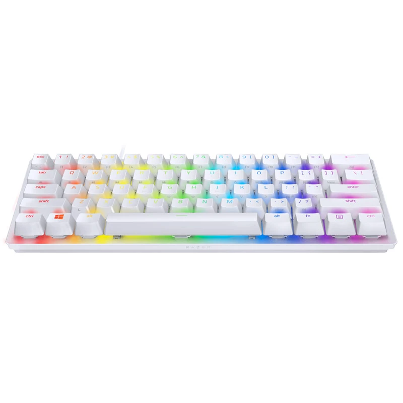 Razer Huntsman Mini klaviatūra, žaidimams, USB, QWERTY, anglų k., balta