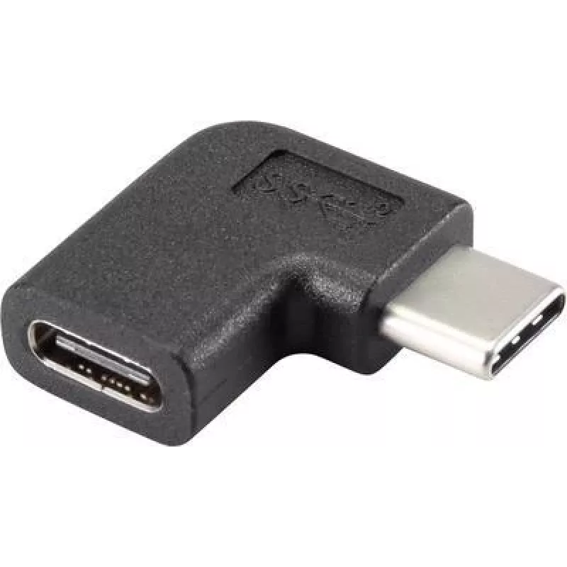 Renkforce USB 3.1 (Gen 2) adapteris [1x USB-C™ kištukas - 1x USB-C™ lizdas] 90° kampu į dešinę (RF-4410232)