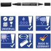 Nuolatinis žymeklis Staedtler Lumocolor permanent duo 348 B juodas 1 vnt.