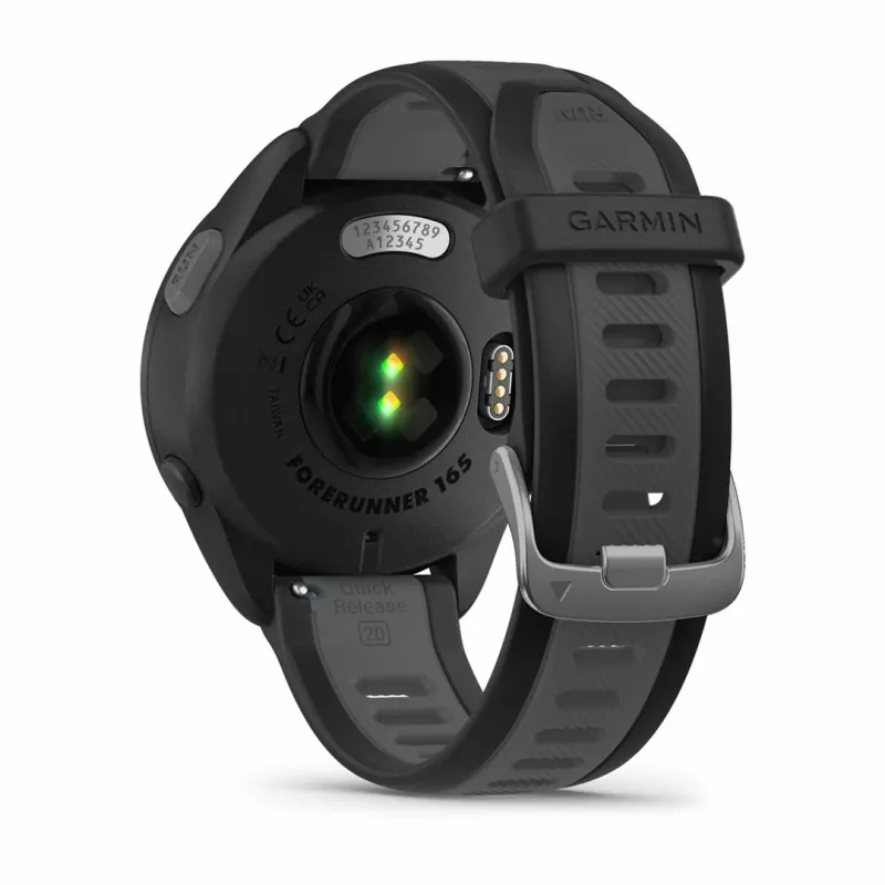 Garmin Forerunner 165 Music - Juoda - Sportinis laikrodis su dirželiu - Silikonas - Tamsiai pilka - Riešo dydis: 126-203 mm - Ekranas 3 cm (1.2) (010-02863-30)