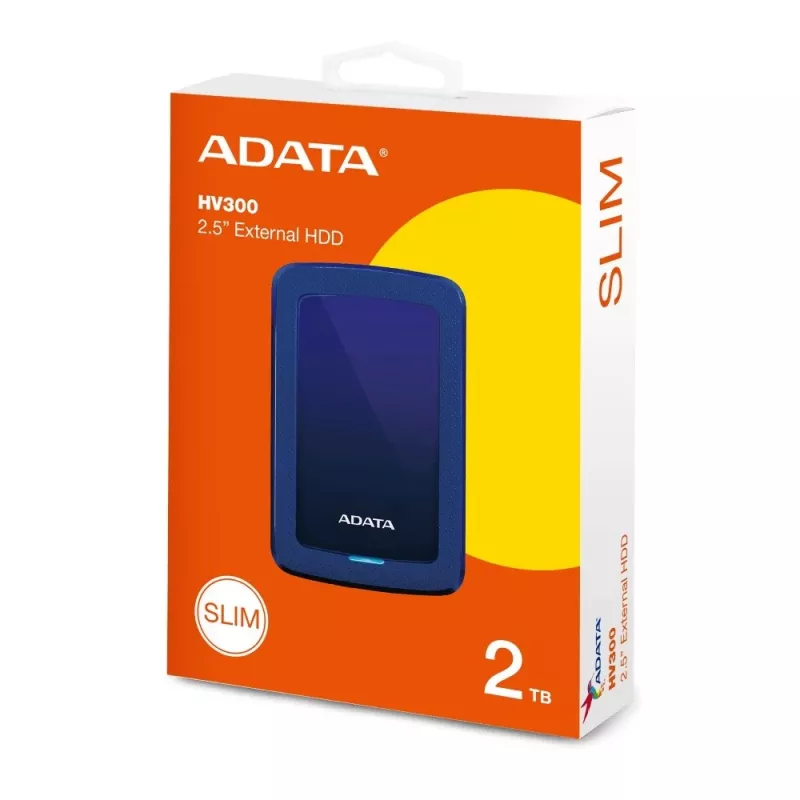 ADATA HV300 išorinis kietasis diskas 2 TB USB 3.2 Gen 1 (3.1 Gen 1) Mėlynas