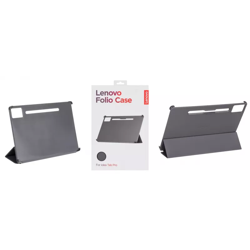 Planšečių dėklas-lenktukas Lenovo ZG38C05980 — tinka 12,7 colio (32,3 cm), pilkas, polikarbonatas/TPU