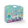 Žaidimų virtuvėlė SMOBY Stitch Kitchen 7600311909 su priedais – vaikiškas vaidmenų žaidimų virtuvės rinkinys