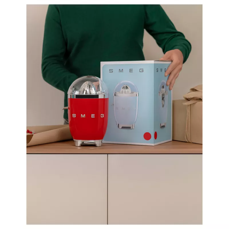 Elektrinė citrusinių vaisių spaustuvė Smeg CJF11RDEU 70 W raudona nerūdijančio plieno