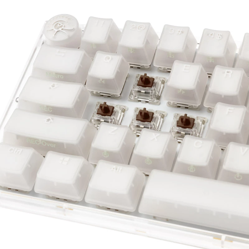 Ducky One 3 Aura White Mini klaviatūra žaidimams USB QWERTY US International