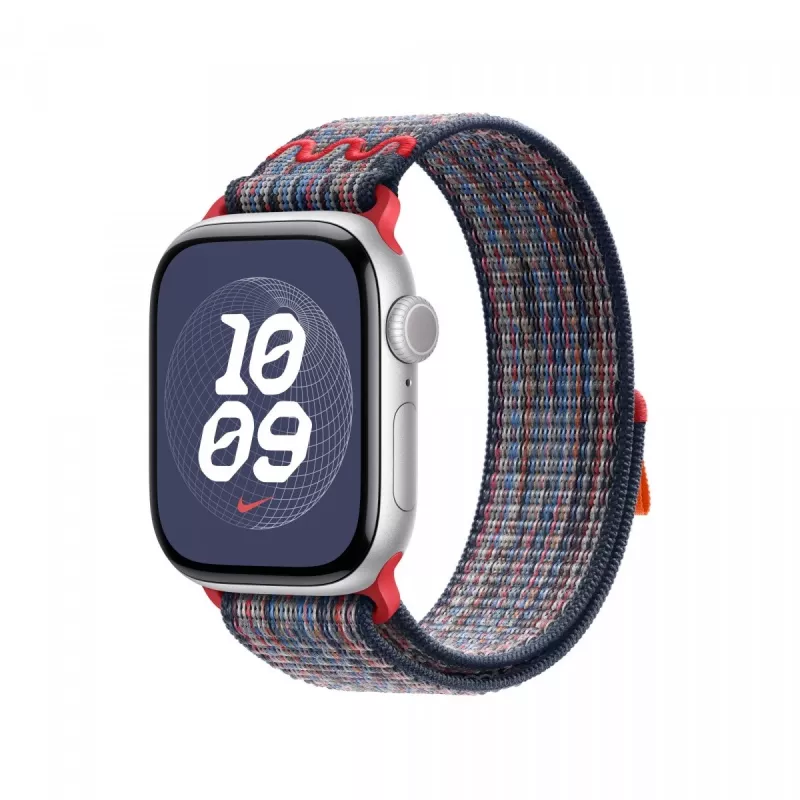 40 mm mėlynas/raudonas Nike Sport Loop