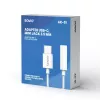 USB Type 3.1 C (M) – Jack 3.5mm (F) garso adapteris baltas SAVIO AK-51