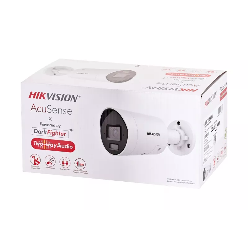 „Hikvision Pro Series“ su „AcuSense DS-2CD2046G2H-I2U/SL(2.8MM)“ apsaugos kamera „Bullet“ IP apsaugos kamera lauko 2688 x 1520 taškų luboms / sienai
