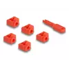Prievado blokatorius DeLOCK 20928 RJ-45 Raudonas Plastikinis 11 vnt.