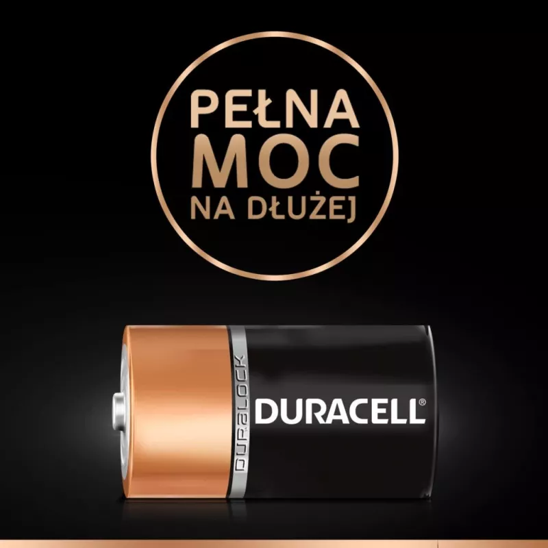 Baterija Duracell Basic D (R20) – pakuotėje 2, pirminiai cinko-anglies elementai