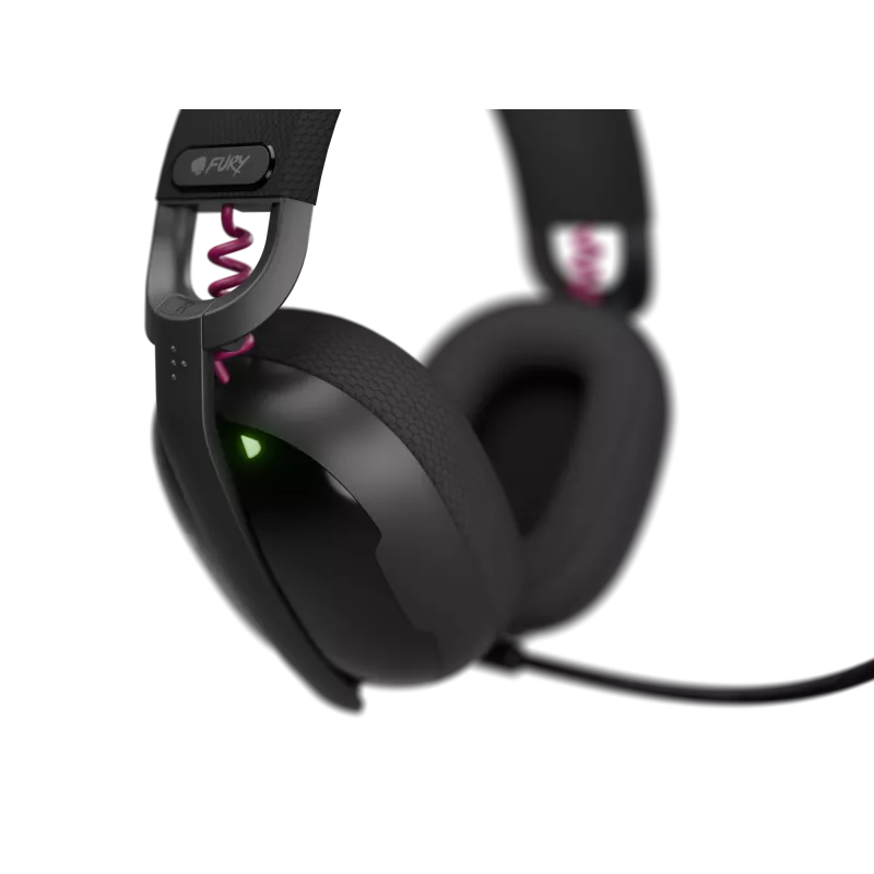 Genesis Fury Fukiya F6 žaidimų ausinės | Bluetooth | Uždedamos | Mikrofonas | Belaidės | Juodos