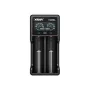Baterijų įkroviklis XTAR VC2SL — USB 5V 1A, LCD, įkrauna 2 elementus, suderinamas su Li-Ion/NiMH/NiCd, dydžiai A/AA/AAA/AAAA/C/D/SC, juodas