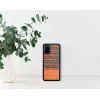 man and wood telefono dėklas Samsung Galaxy S20+ — rudas languotas su juodu apvadu
