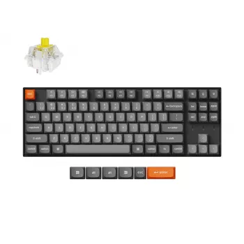 Keychron K8 Max RGB - US Layout - Hot-Swappable Super Banana belaidė klaviatūra