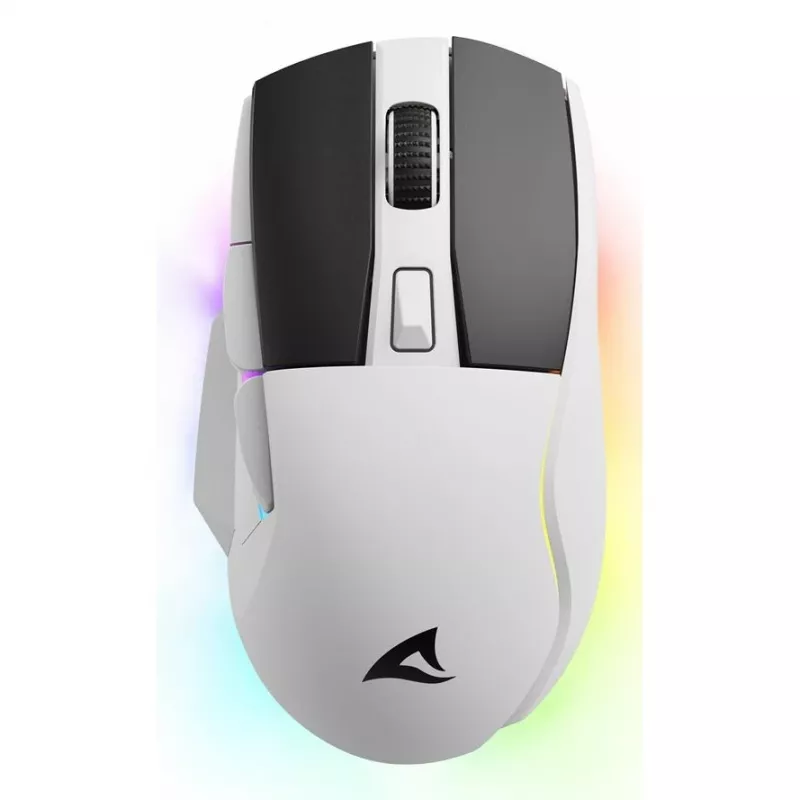 Sharkoon SGM50W žaidimų pelė dešiniarankiams RF belaidė + USB Type-A optinė 6400 DPI