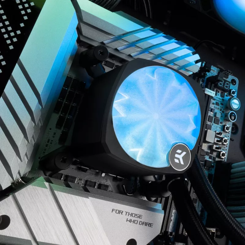 AIO pakeitimo dangtelis, sukurtas ek water blocks įmonei, skirtas EK-Nucleus Creator Kit komplektui