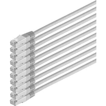 Tinklo kabelis ShiverPeaks 75712-H-SET10 CAT6 S/FTP PIMF, 10 vnt.