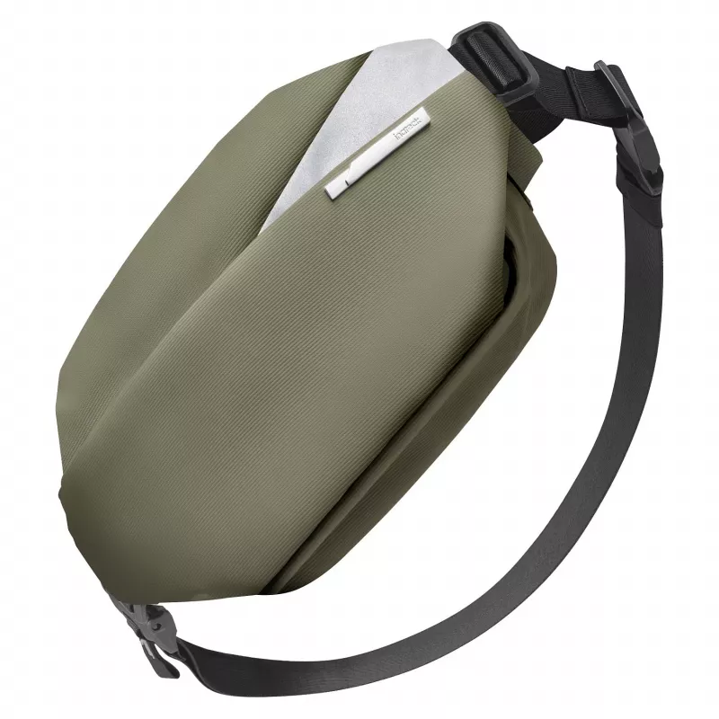Nešiojamas krepšys Inateck LB03014 — unisex krūtinės krepšys, poliesteris, 4 L, 340×80 mm, alyvuogių