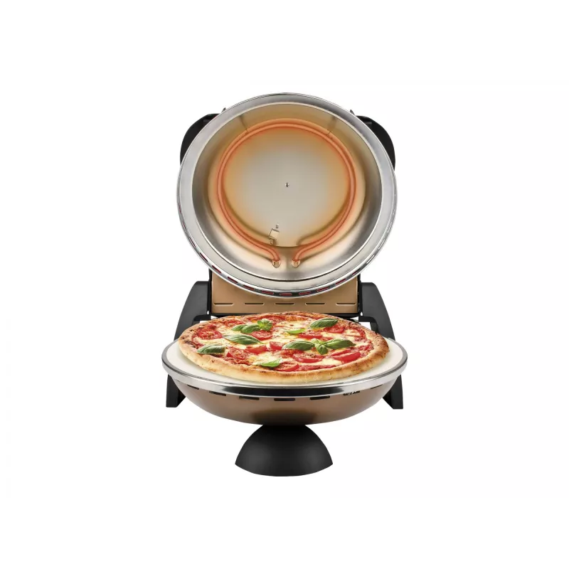 Picų krosnelė G3 Ferrari Delizia 1 picai 1200W juoda bronzinė