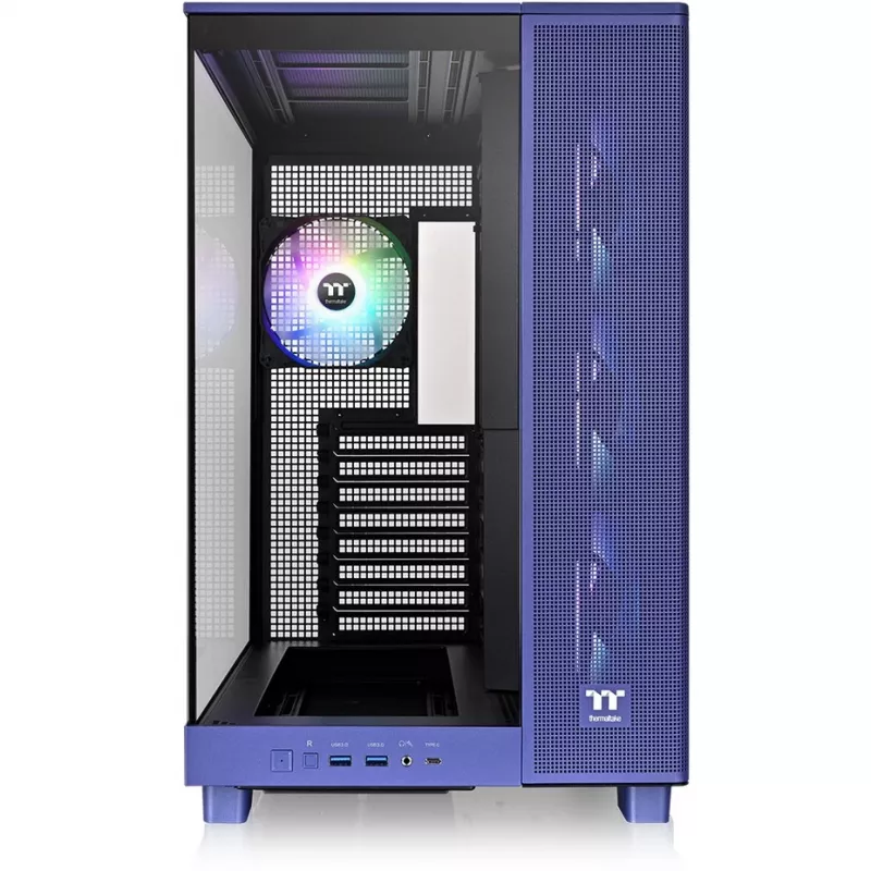 View 380 XL TG ARGB, korpusas violetinis, grūdintas stiklas x 2